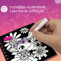 Kolorowanki dla dzieci – aksamitne z flamastrami S Orelia