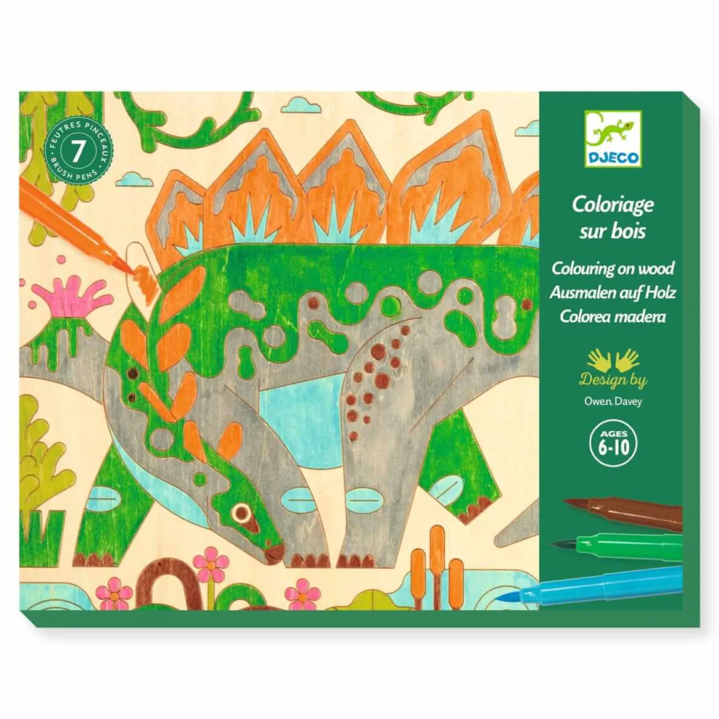 Kolorowanki na drewnie ŚWIAT DINOZAURÓW