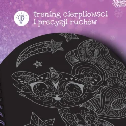 Kolorowanki z czarnymi kartkami i pisakami M Isadora