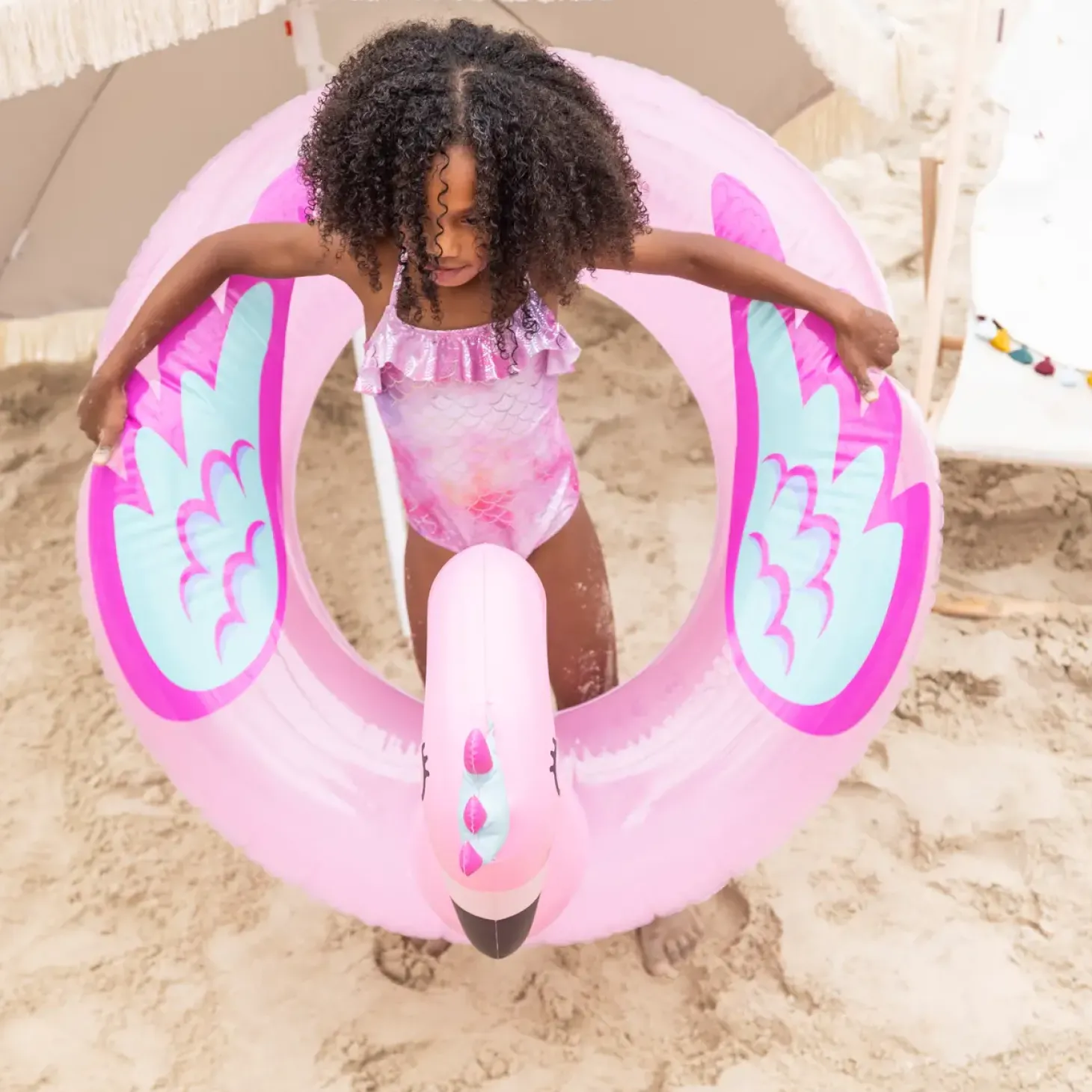 Koło do pływania 104 cm Flamingo Pink