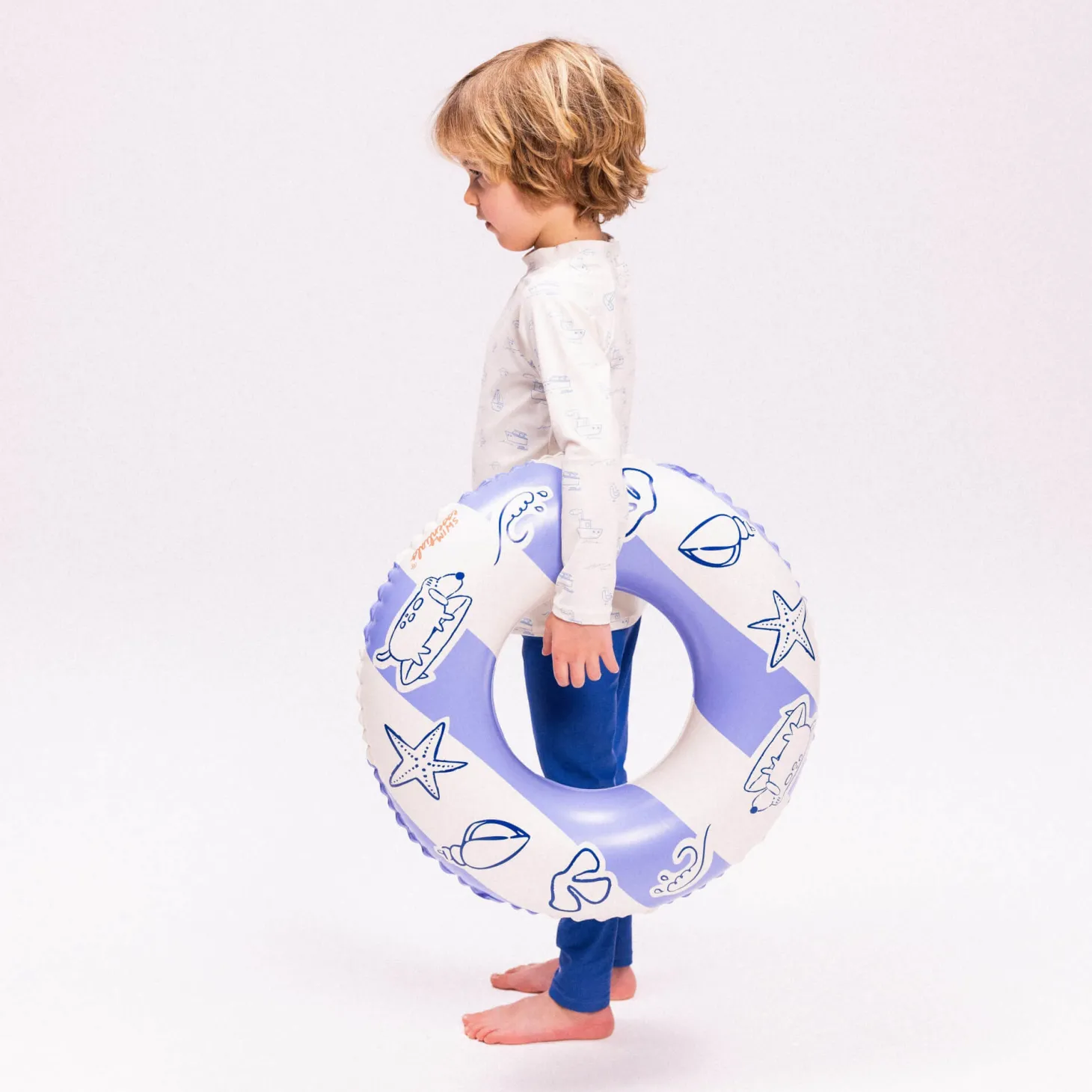 Koło do pływania dla dzieci Ø55 cm - Blue, Surfer