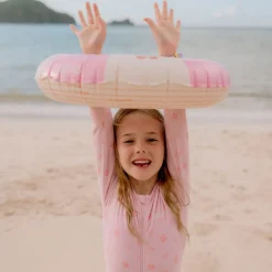 Koło do pływania dla dzieci Ø55 cm - Pink, Cozy Hearts