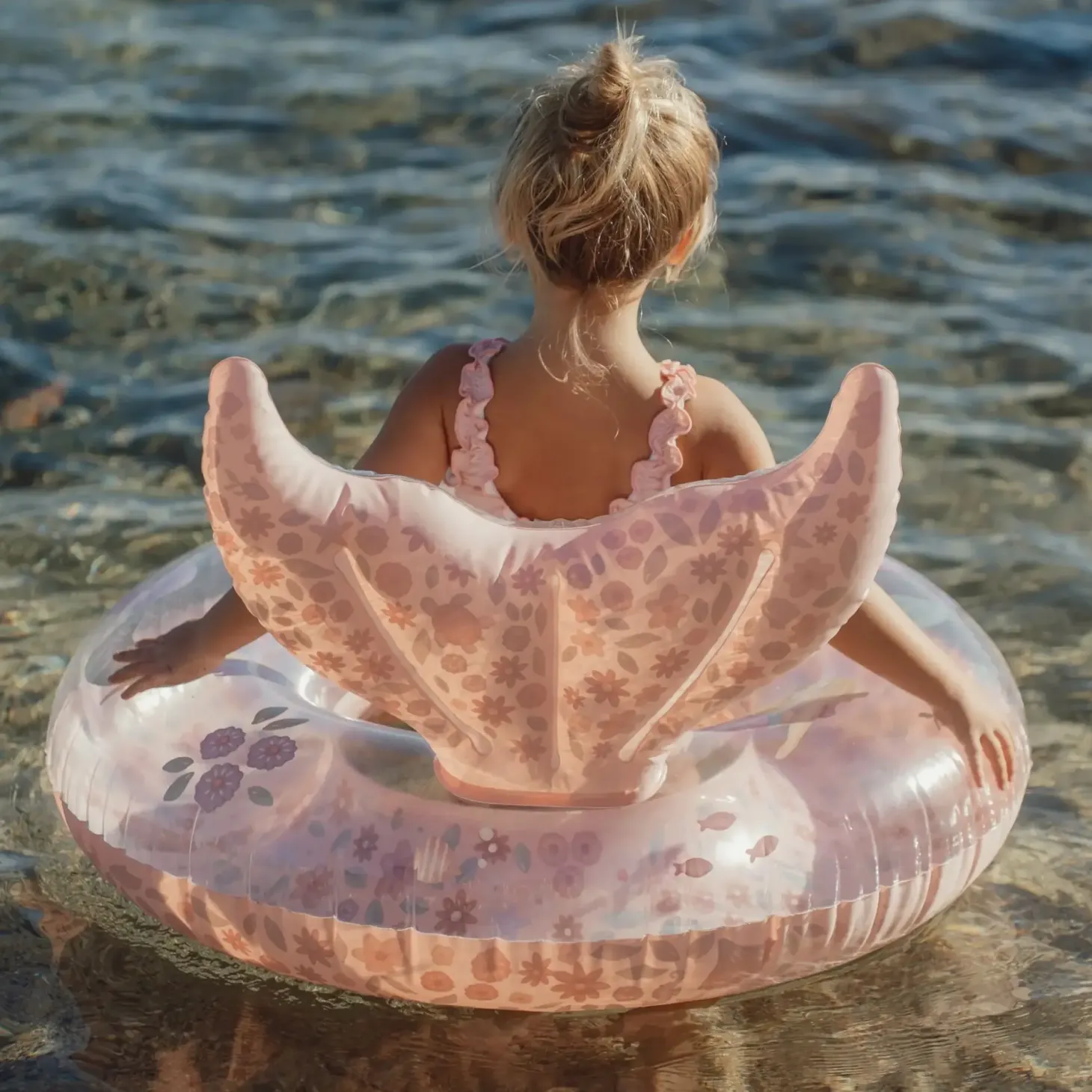 Koło do pływania z ogonem Dreamy Mermaid 90 cm