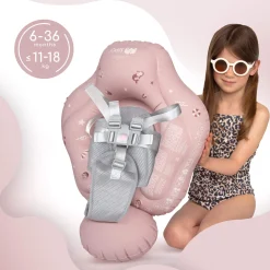Koło treningowe do nauki pływania 6-36m (11-18 kg) - różowe