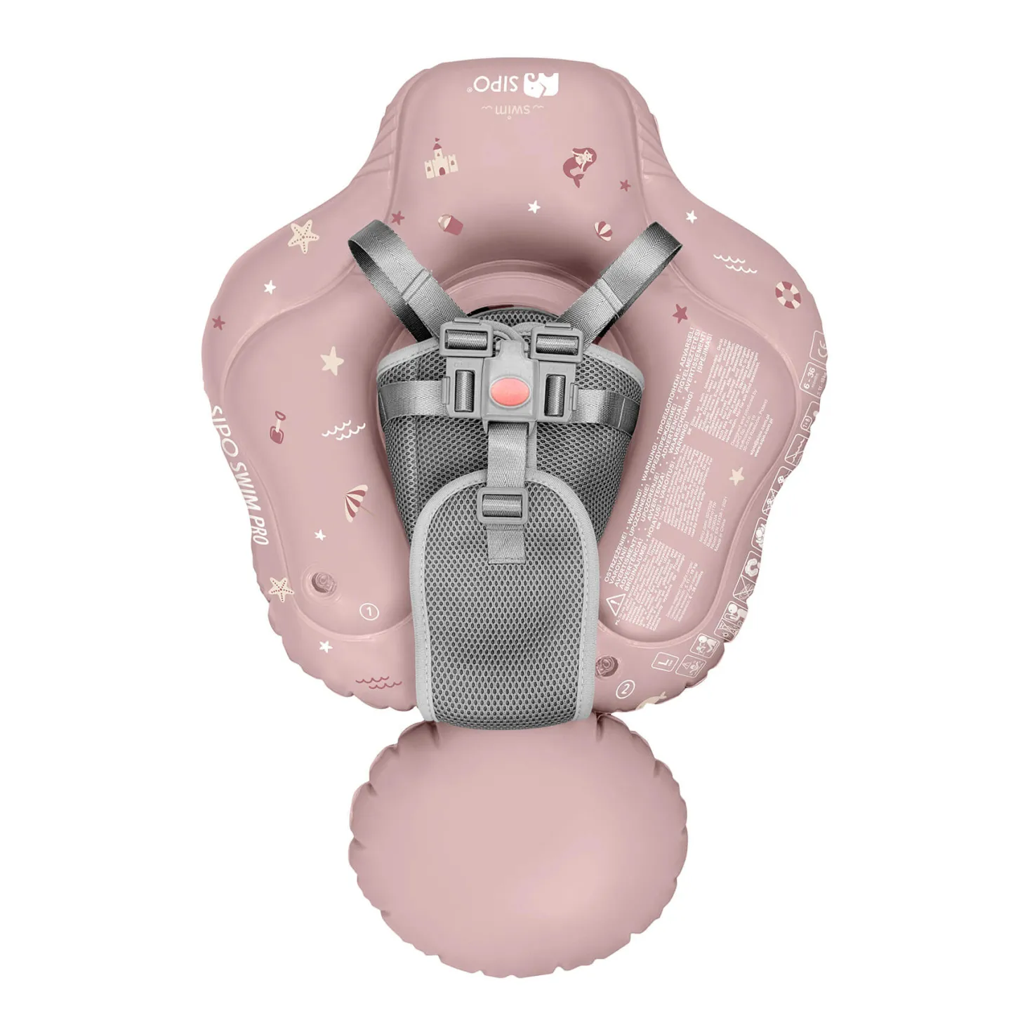 Koło treningowe do nauki pływania 6-36m (11-18 kg) - różowe