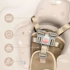 Koło treningowe do nauki pływania 6-36m (11-18 kg) - beżowe