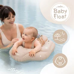 Koło treningowe do nauki pływania 6-36m (11-18 kg) - beżowe