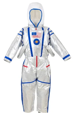 Kostium kombinezon astronauty srebrny
