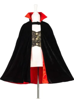 Kostium peleryna i wampirze zęby Dracula