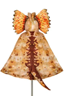 Kostium peleryna z kapturem - maską dinozaur Dilofozaur 4-7 lat