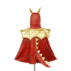 Kostium peleryna z kapturem - maską czerwony smok Red dragon, 4-7 lat