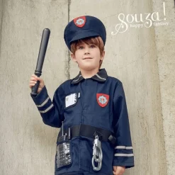 Kostium policjanta zestaw z czapką i akcesoriami 4-7 lat