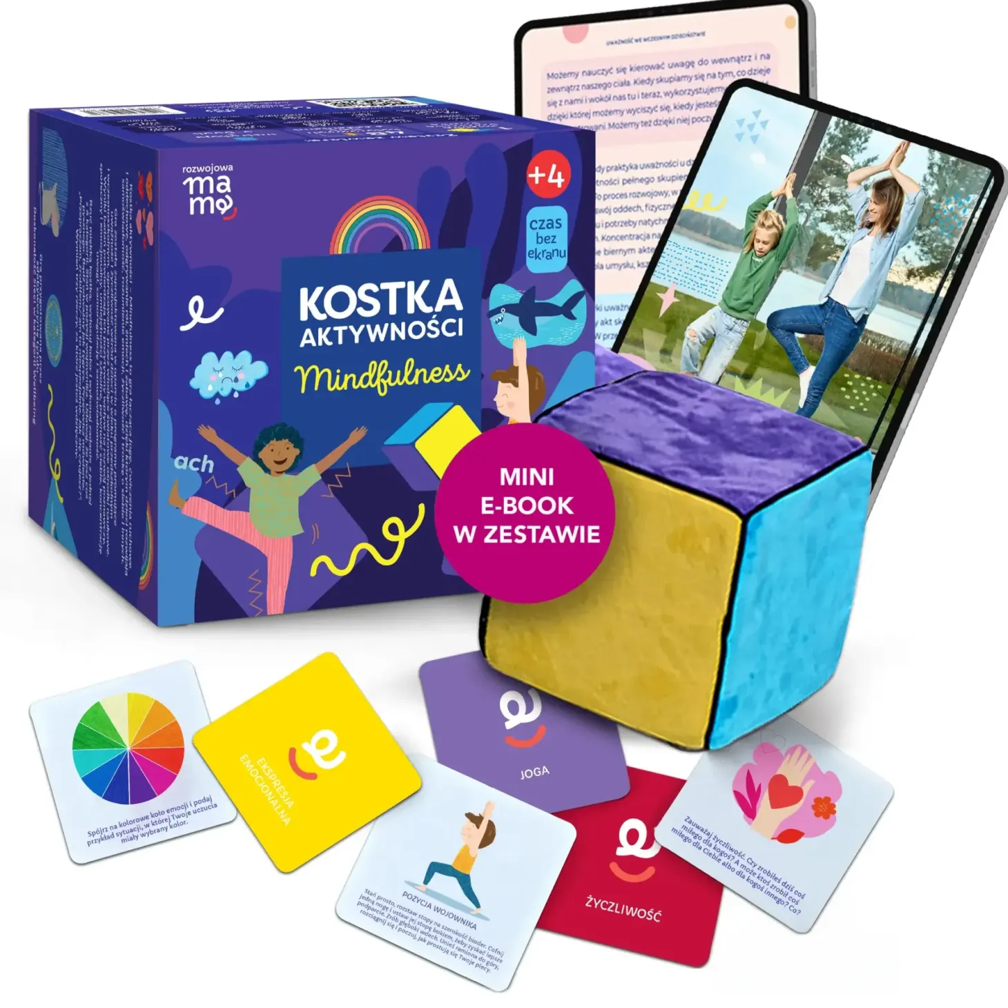 Kostka aktywności - mindfulness. Gra + mini e-book 4+