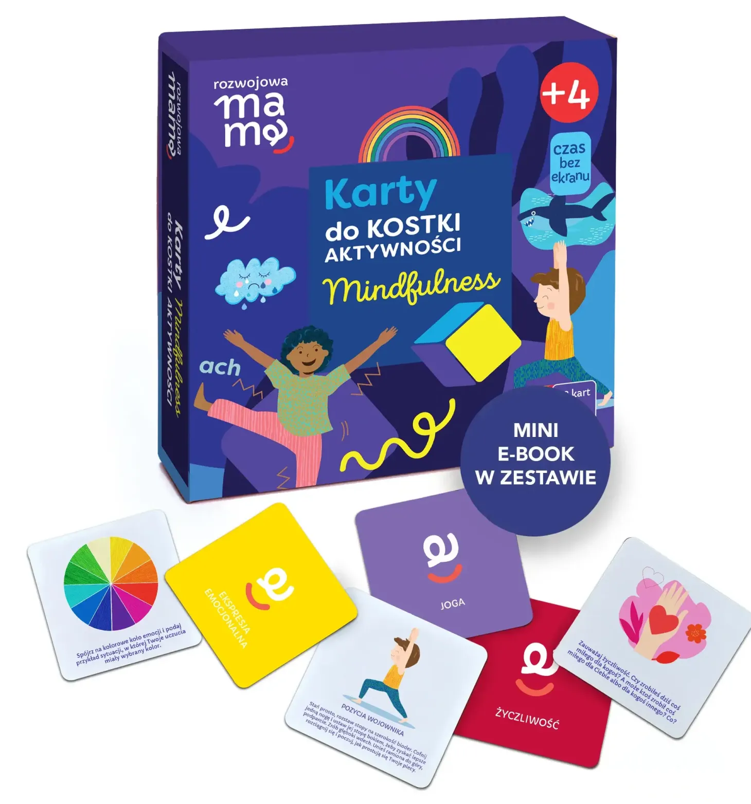 Kostka aktywności - mindfulness. Gra + mini e-book 4+