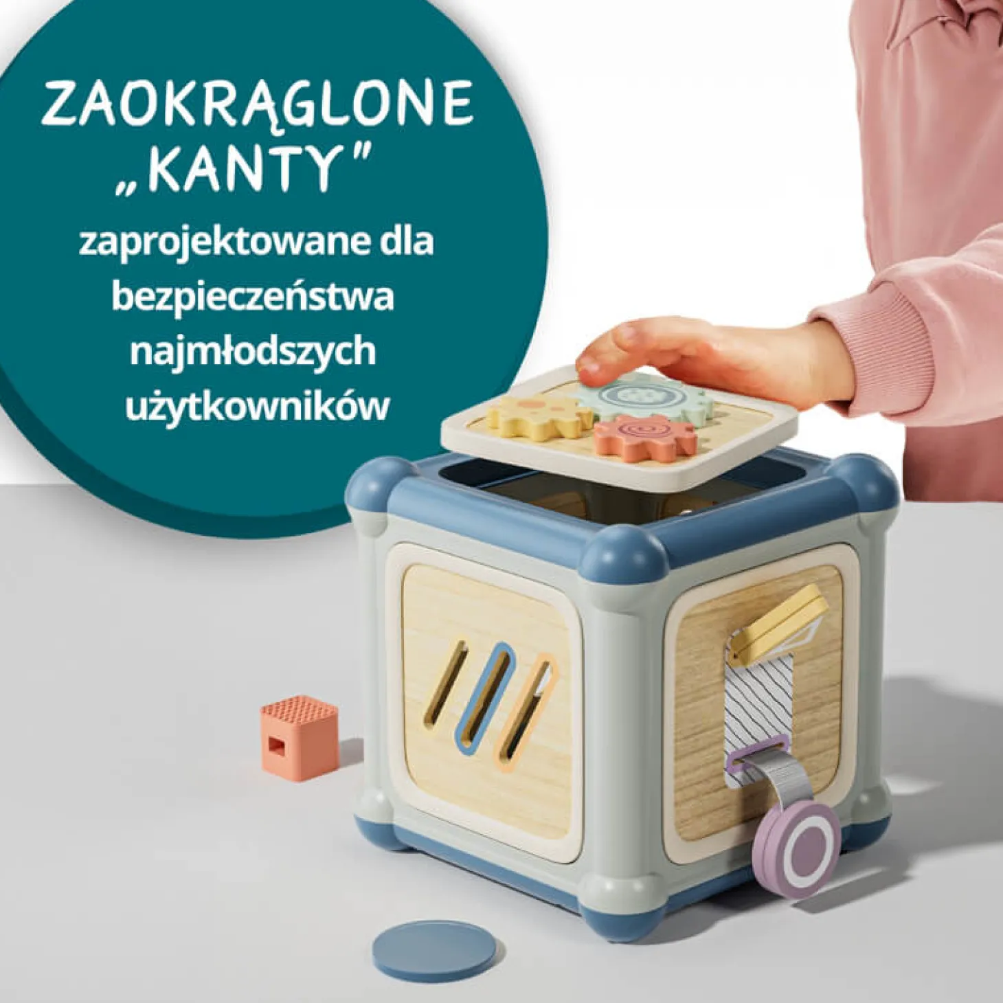Kostka edukacyjna 10w1 Mistrz motoryki małej, 1+