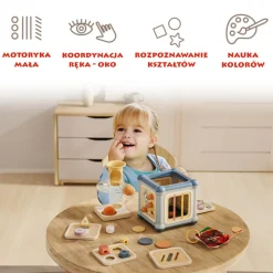 Kostka edukacyjna 10w1 Mistrz motoryki małej, 1+