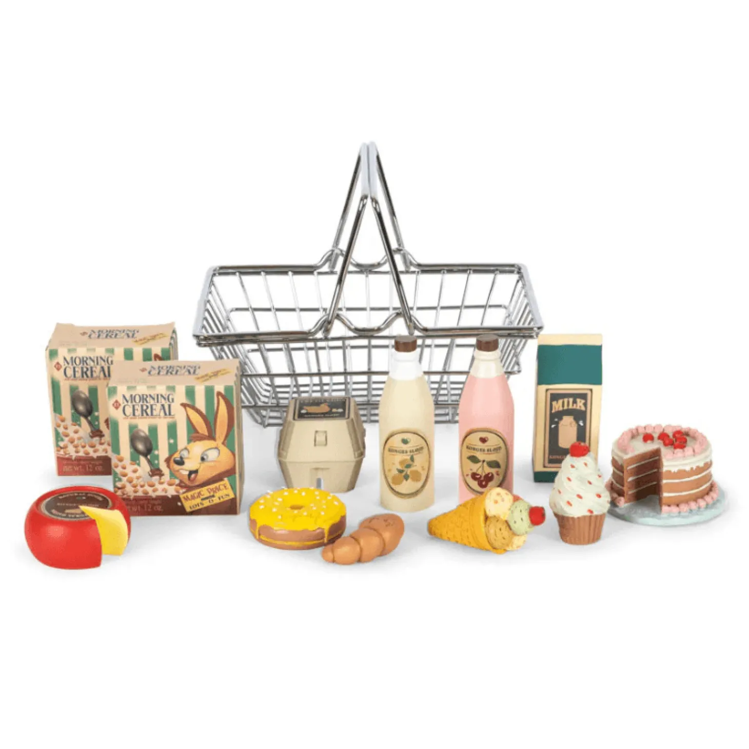 Koszyk z produktami spożywczymi Mini Market - multi