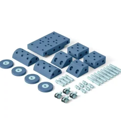 Kreatywne klocki rozwijające motorykę dużą, Dreamer kit 12 in 1 – Deep blue, Sky blue