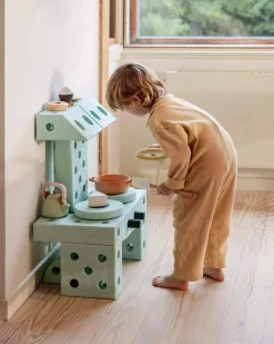 Kreatywne klocki rozwijające motorykę dużą, Dreamer kit 12 in 1 – Ocean Mint, Forest Green