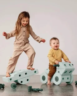 Kreatywne klocki rozwijające motorykę dużą, Dreamer kit 12 in 1 – Ocean Mint, Forest Green