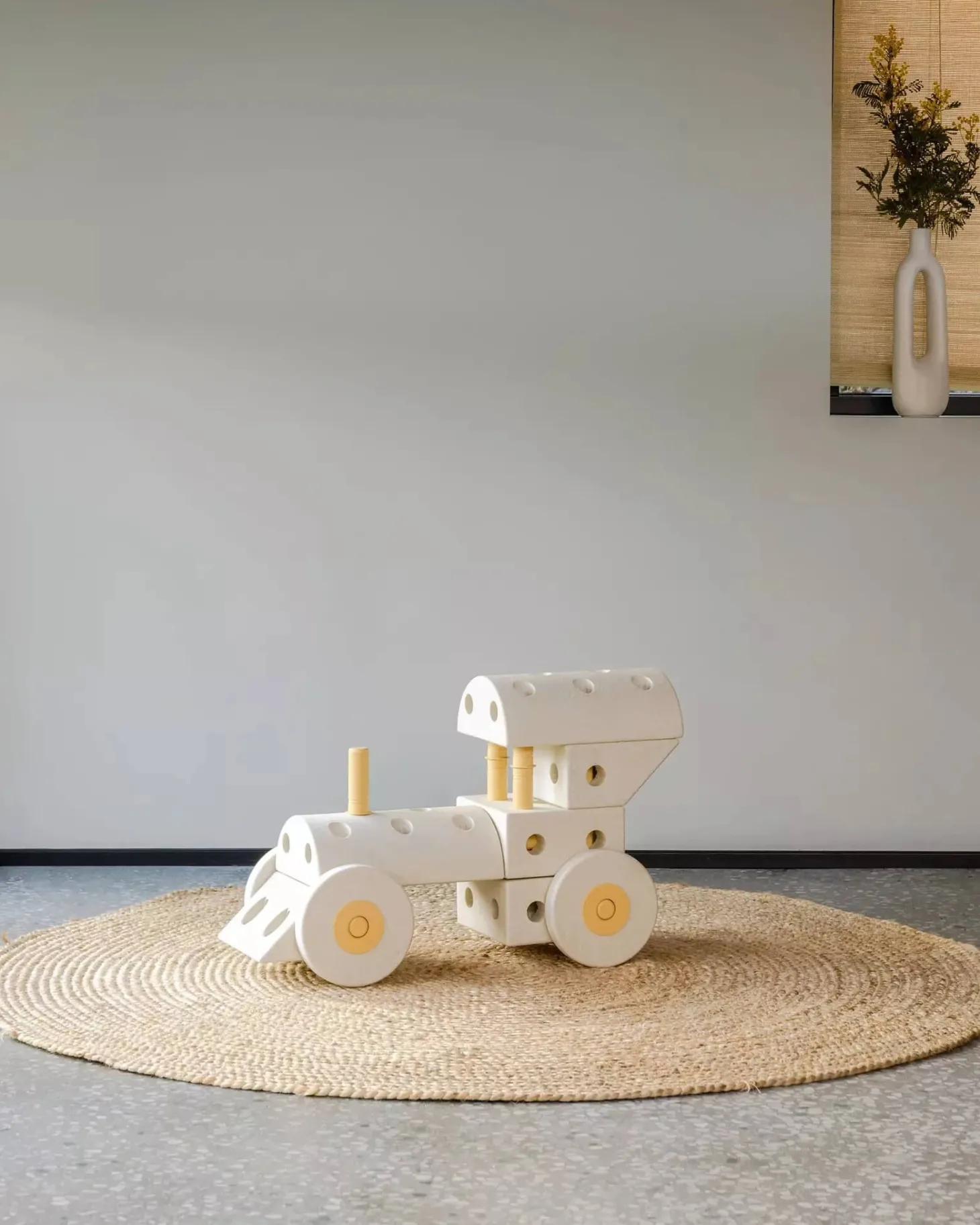 Kreatywne klocki rozwijające motorykę dużą, Dreamer kit 12 in 1 - Sand Grey, Honey Yellow