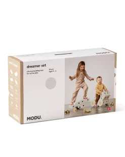 Kreatywne klocki rozwijające motorykę dużą, Dreamer kit 12 in 1 - Sand Grey, Honey Yellow