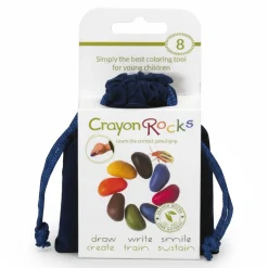 Kredki Crayon Rocks w aksamitnym woreczku - 8 kolorów