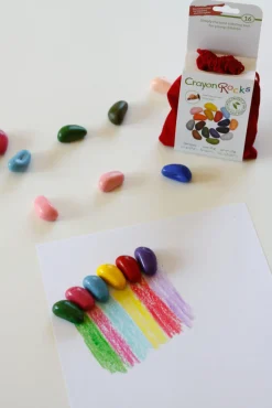 Kredki Crayon Rocks w aksamitnym woreczku - 16 kolorów