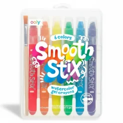 Kredki Żelowe Akwarelowe, Smooth Stix 6 szt.