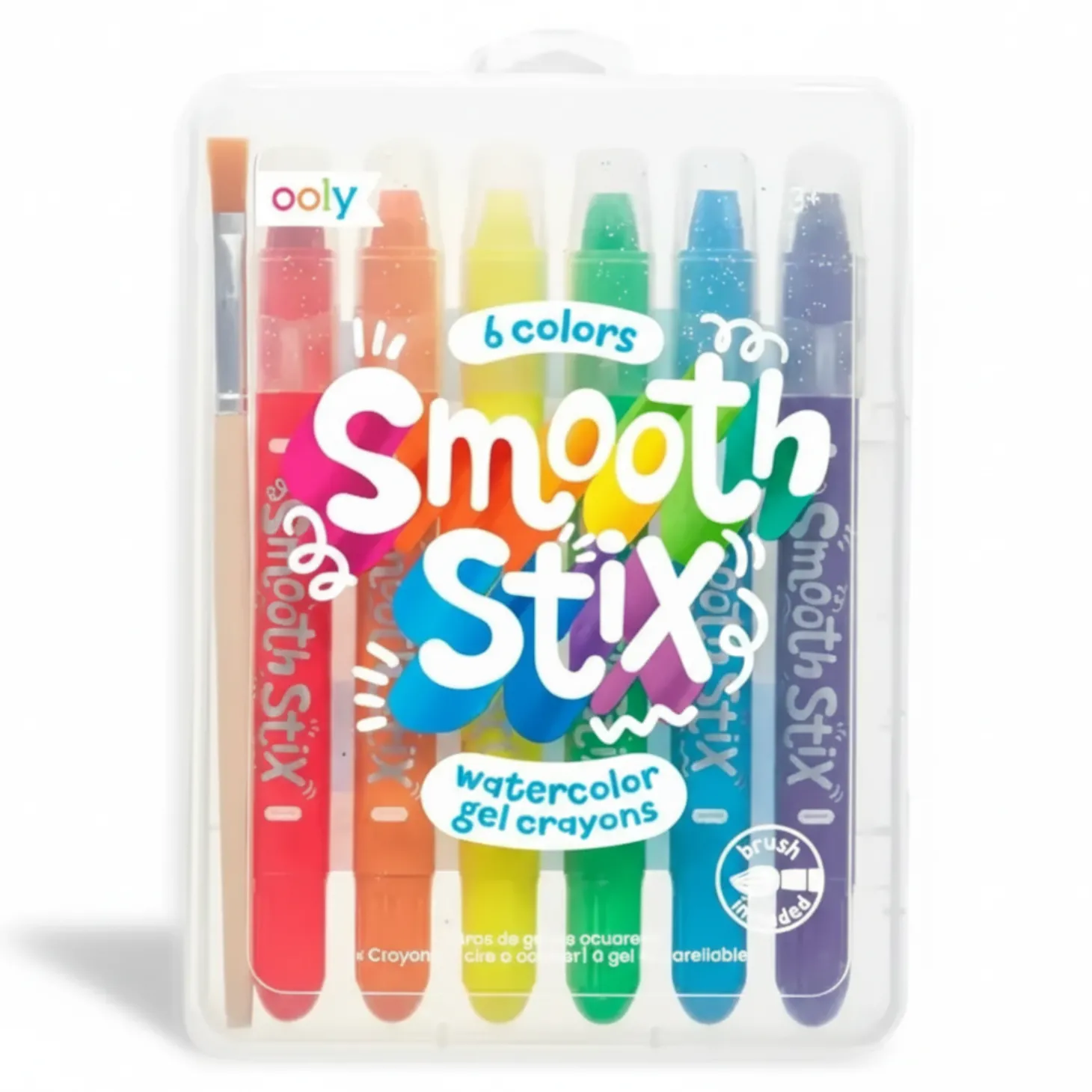Kredki Żelowe Akwarelowe, Smooth Stix 6 szt.