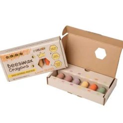 Kredki Medenka JUNIOR PASTEL z wosku pszczelego, 100% naturalne