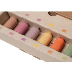 Kredki Medenka JUNIOR PASTEL z wosku pszczelego, 100% naturalne