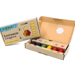 Kredki Medenka JUNIOR z wosku pszczelego, 100% naturalne