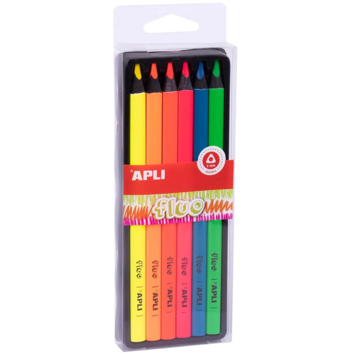 Kredki ołówkowe Jumbo - fluo