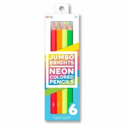 Kredki Ołówkowe Neonowe Grube - Jumbo Brights