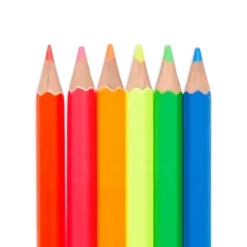 Kredki Ołówkowe Neonowe Grube - Jumbo Brights