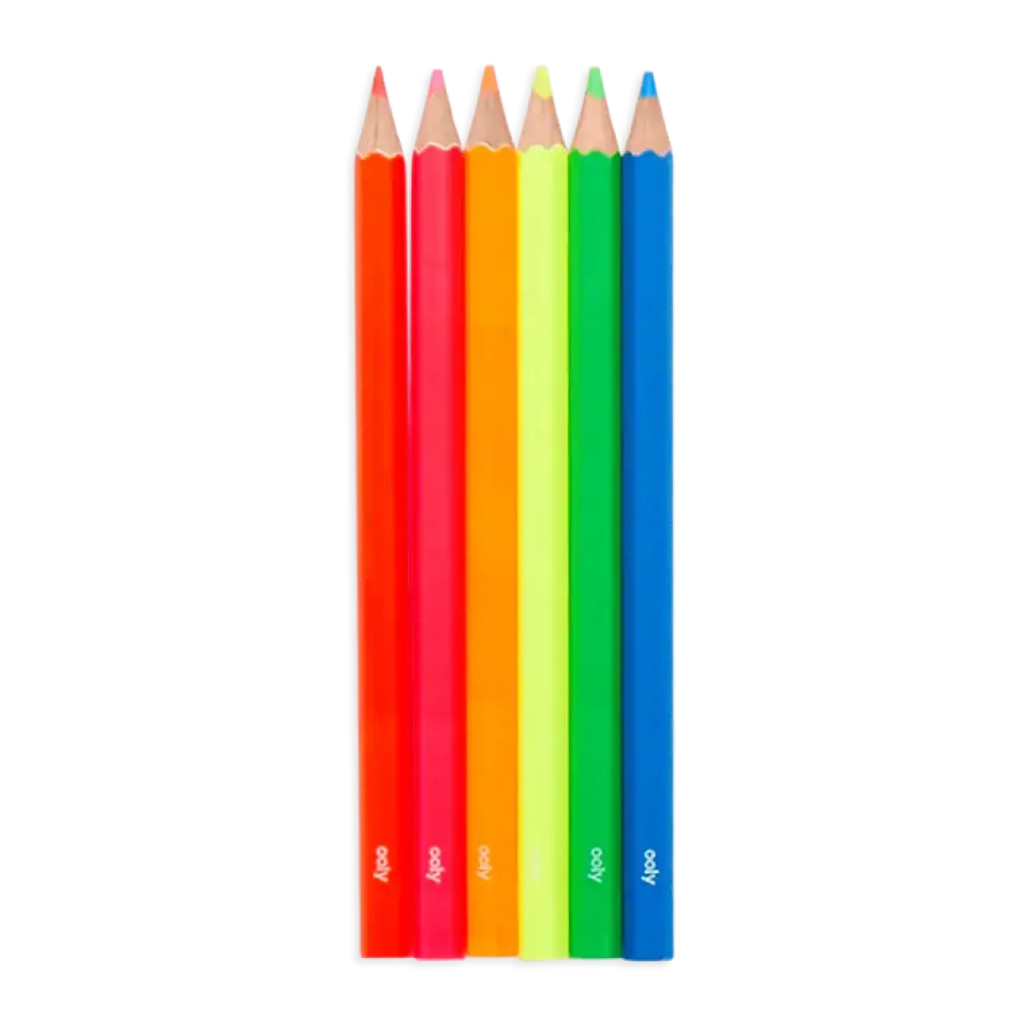 Kredki Ołówkowe Neonowe Grube - Jumbo Brights