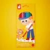 Kredki ołówkowe zmazywalne z gumką 12 kolorów 3+