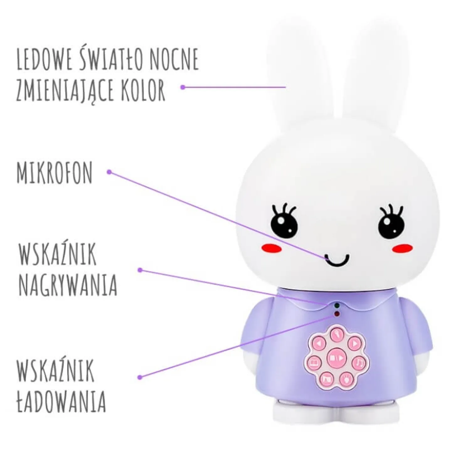 Króliczek Honey Bunny - jasny niebieski