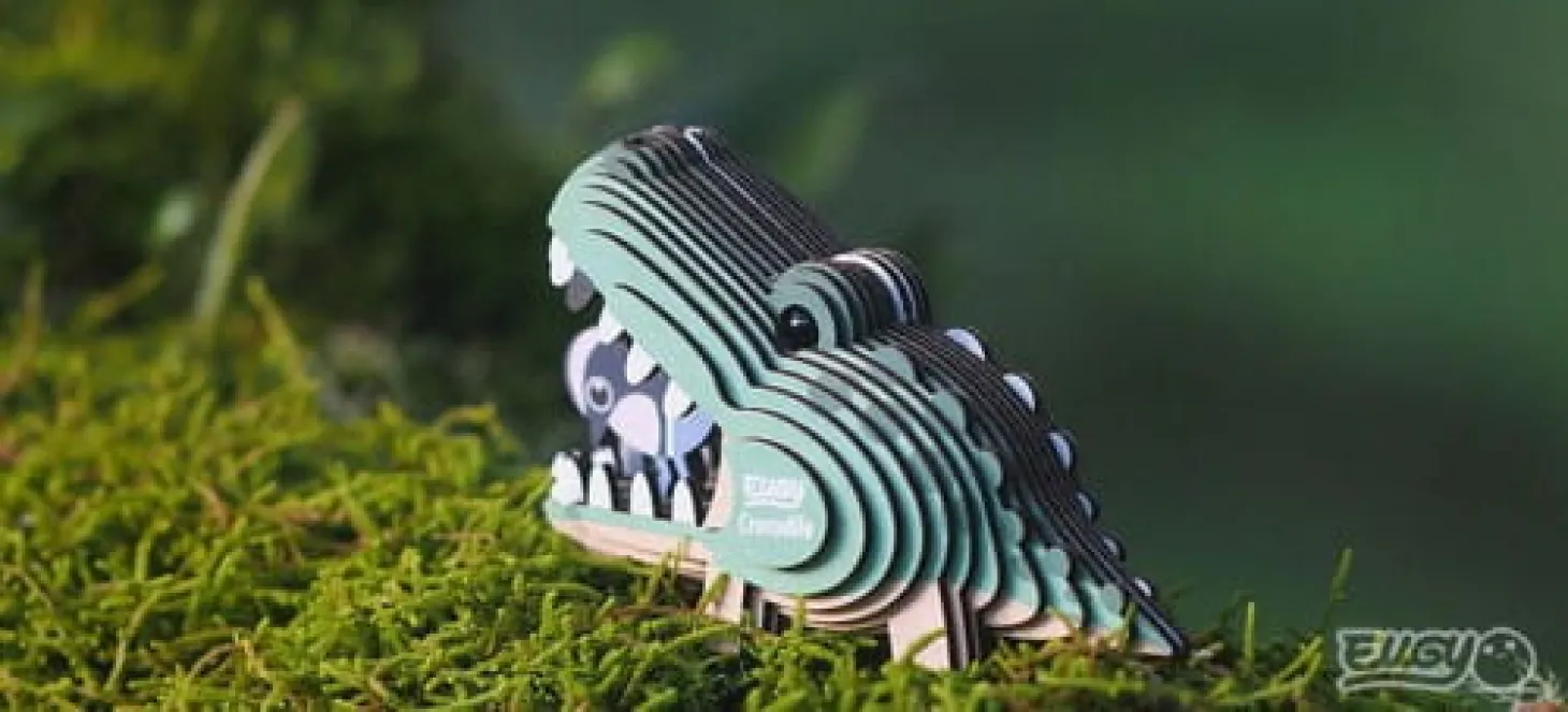 Krokodyl Eko Układanka 3D