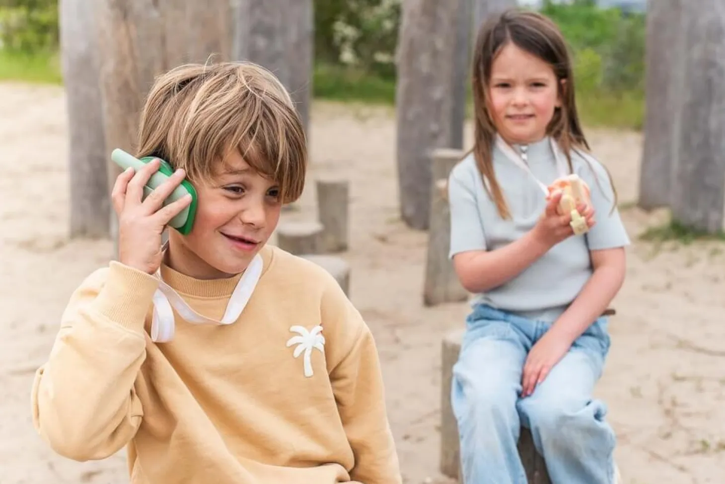 Krótkofalówki dla dzieci Zoo Walkie Talkie - Dino Green, Dino Pink