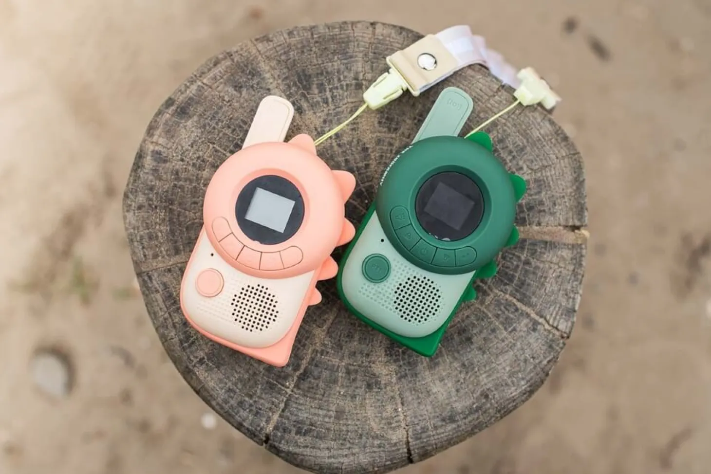 Krótkofalówki dla dzieci Zoo Walkie Talkie - Dino Green, Dino Pink