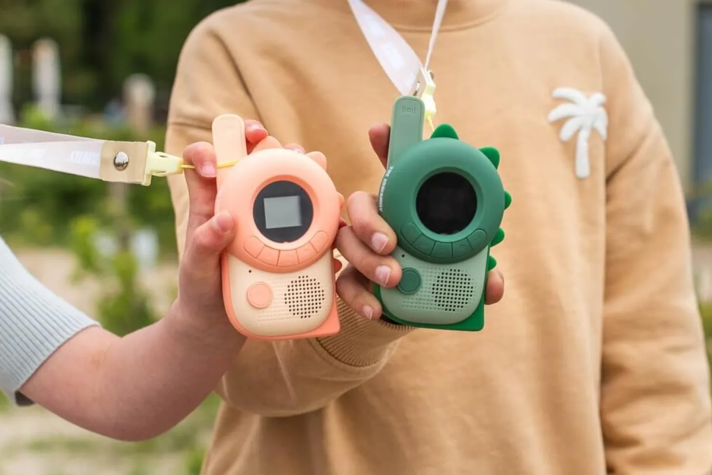 Krótkofalówki dla dzieci Zoo Walkie Talkie - Dino Green, Dino Pink