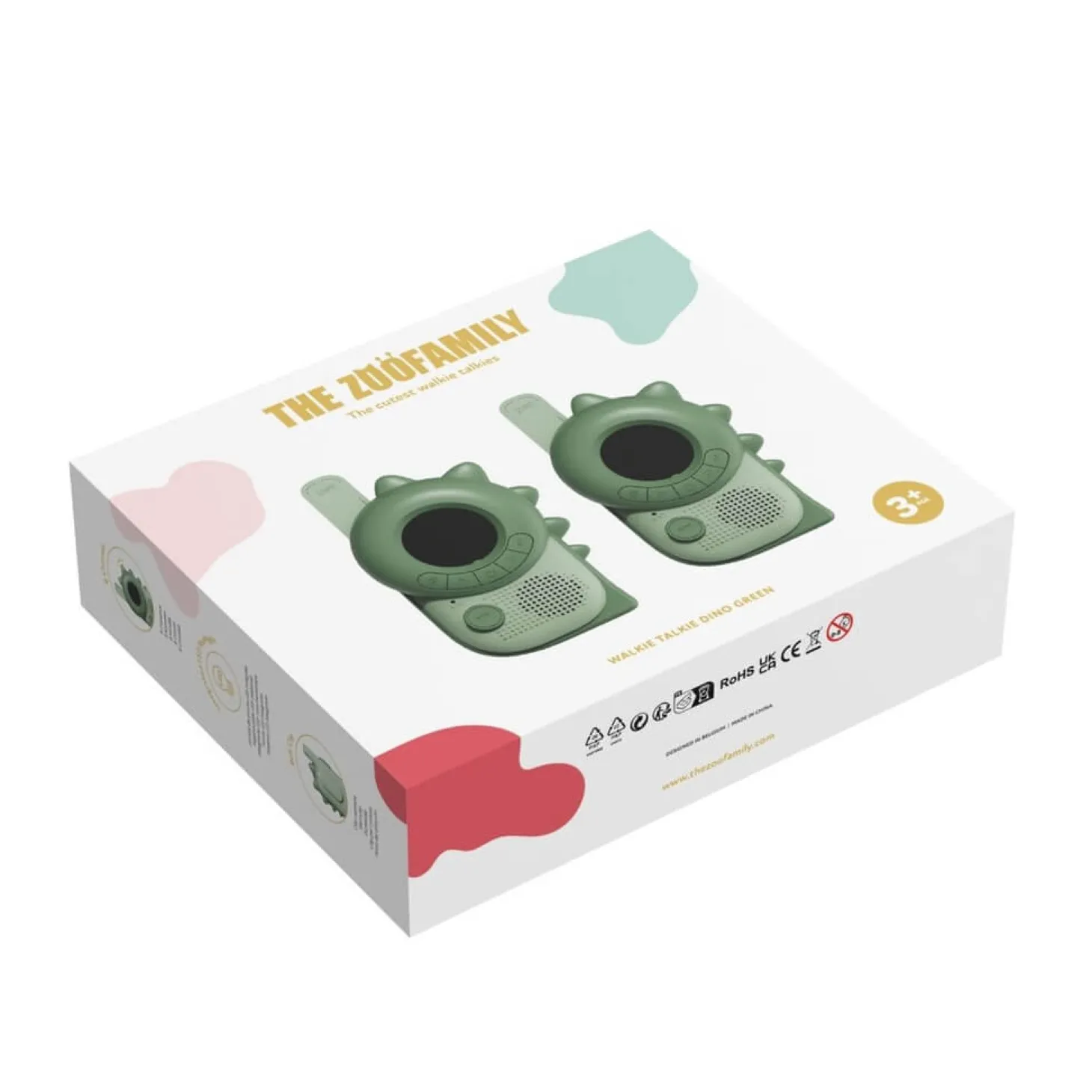 Krótkofalówki dla dzieci Zoo Walkie Talkie - Dino Green, Dino Green