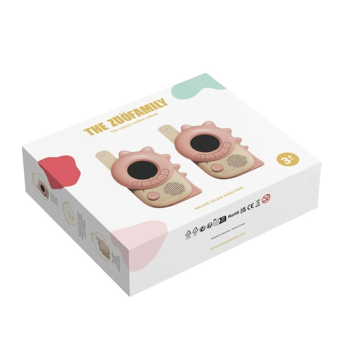 Krótkofalówki dla dzieci Zoo Walkie Talkie - Dino Pink, Dino Pink