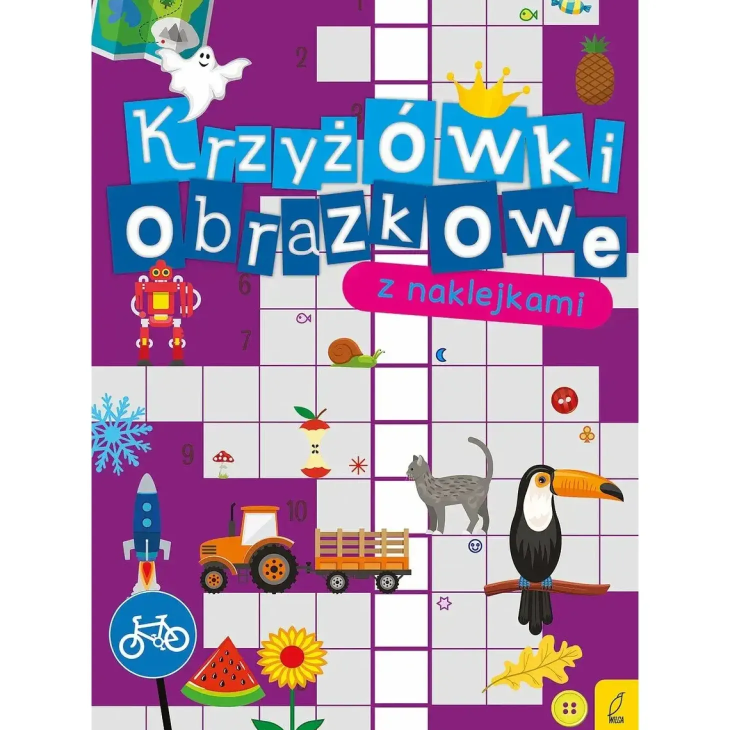 Krzyżówki obrazkowe z naklejkami