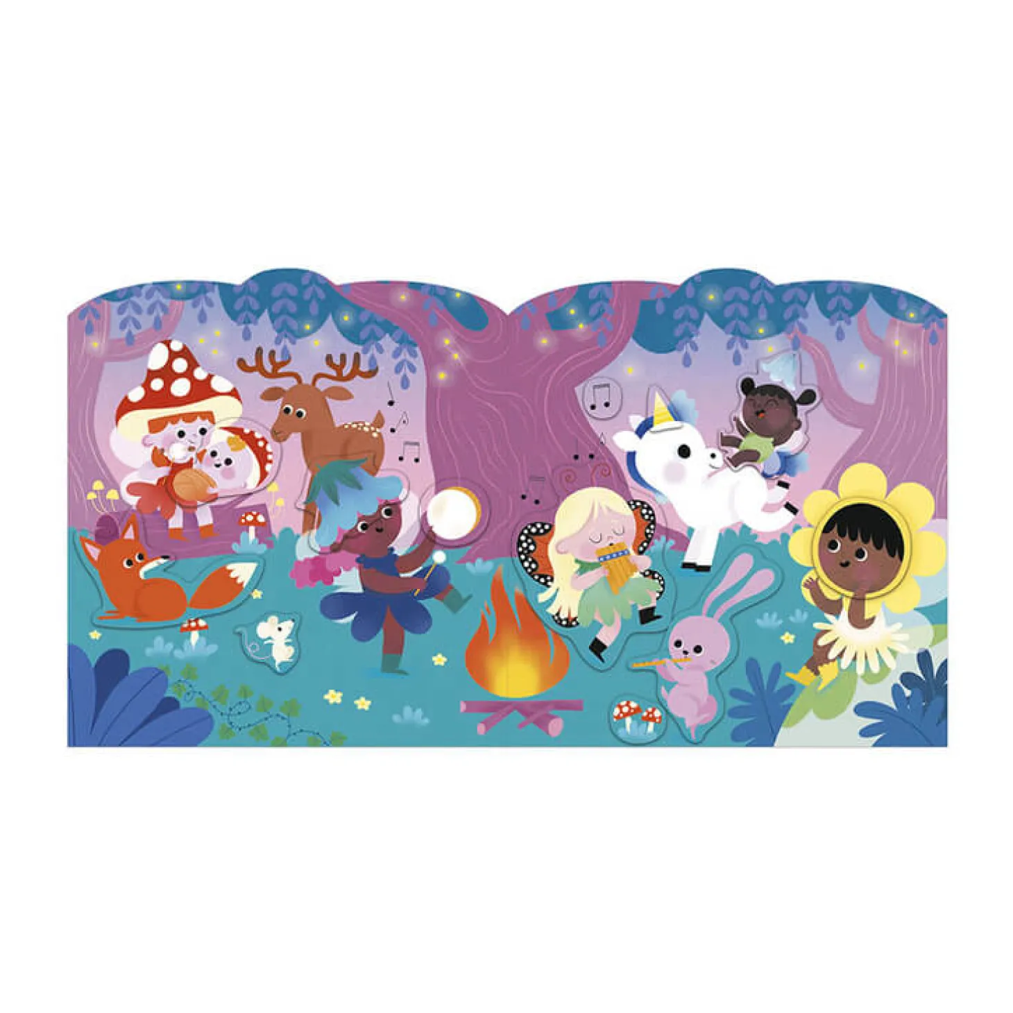 Książeczka do wyklejania z naklejkami Magiczne krainy 3+