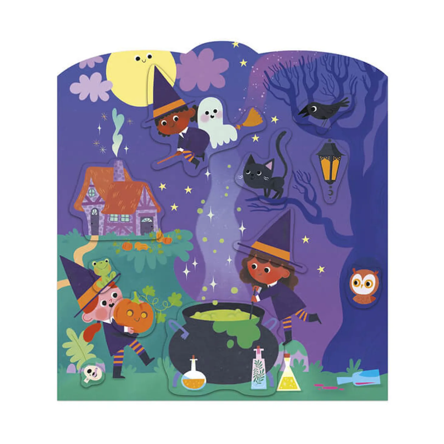 Książeczka do wyklejania z naklejkami Magiczne krainy 3+