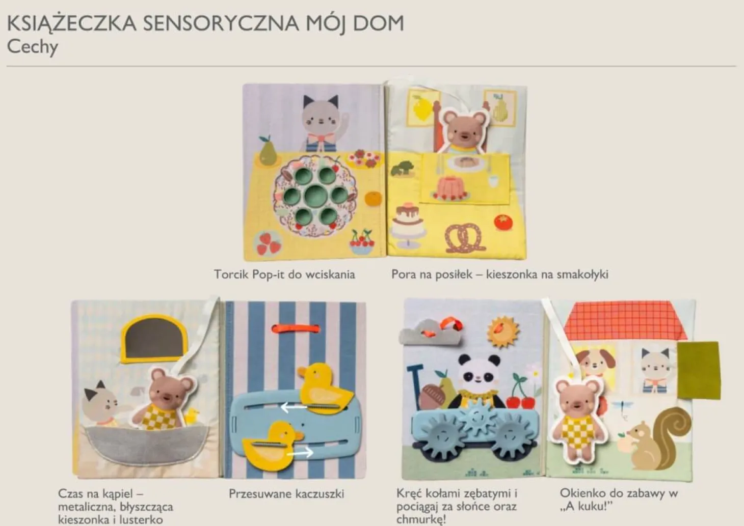 Książeczka manipulacyjna Mój Dzień w Domu