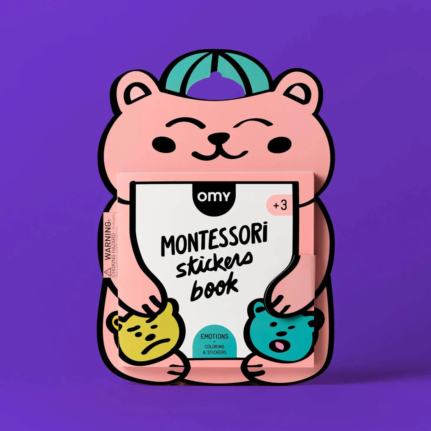 Książeczka Montessori z naklejkami O EMOCJACH